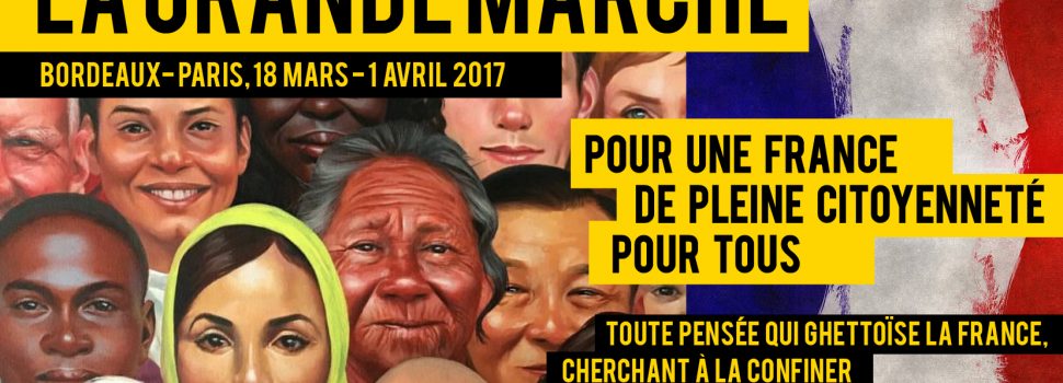 « PLEINE CITOYENNETÉ POUR TOUS »- Grande Marche, Bordeaux-Paris, 18 mars-01 avril