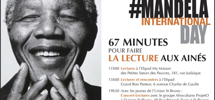 #MANDELA DAY- 67 minutes pour faire la lecture aux ainés