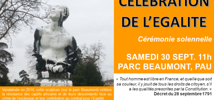 1er DÉCRET D’ÉGALITÉ RACIALE – célébration à PAU (29 et 30 septembre)