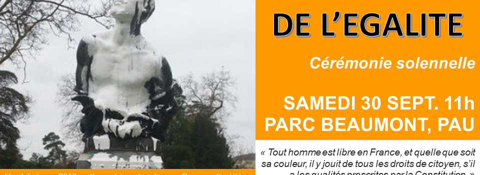 1er DÉCRET D’ÉGALITÉ RACIALE – célébration à PAU (29 et 30 septembre)